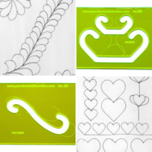 Parrs Free Motion Quilting Rulers CQ Class List 2023 SUM Parrs