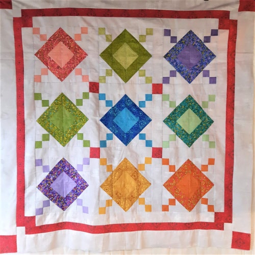 Diamonds and Chains Quilt Pattern