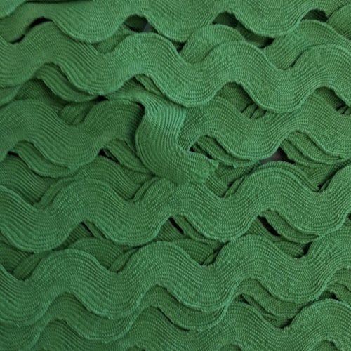 22mm Polyester Ric Rac Green